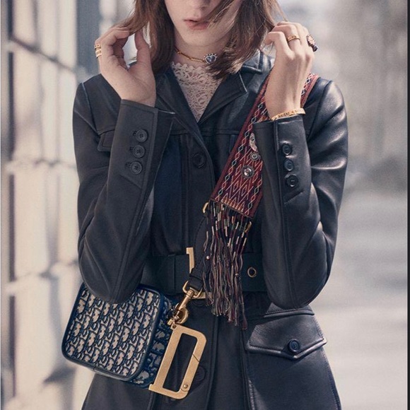 Dior Oblique Diorquake Clutch Blue - Picture 8 of 8